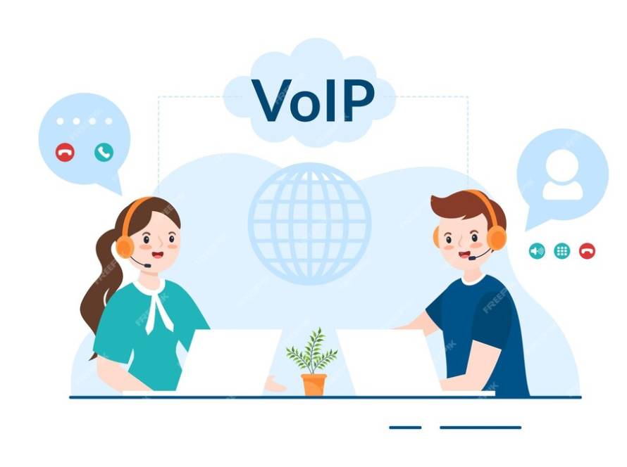 A flowchart diagram illustrating the inner workings of VoIP technology, showcasing how VoIP works.